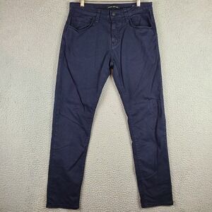 Mavi Jeans Jake 5-Pocket Stretch Twill Pants Mens 32x32 Black Slim Straight Leg